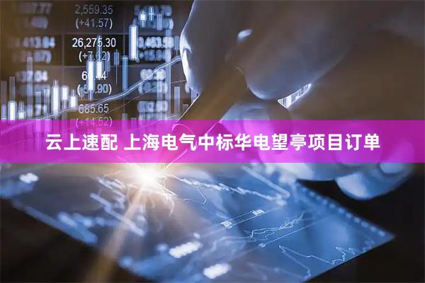 云上速配 上海电气中标华电望亭项目订单