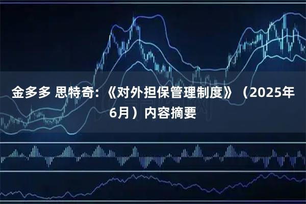 金多多 思特奇: 《对外担保管理制度》(2025年6月)内容摘要